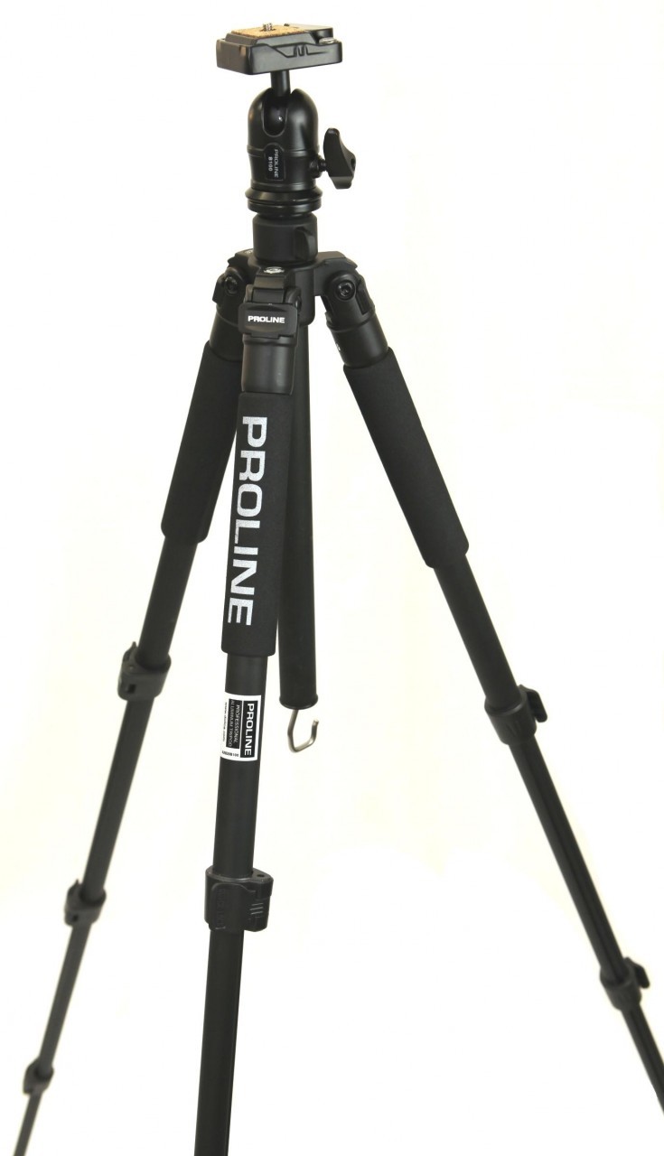 Dolica 62in Proline Tripod with Ballhead, 4 Leg Sections, Supports Up to 13.2lbs, Model: AX620B100