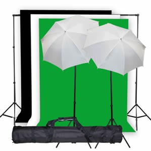 800 Watt Continuous Lighting 10x20 ft Photo Studio Kit K04