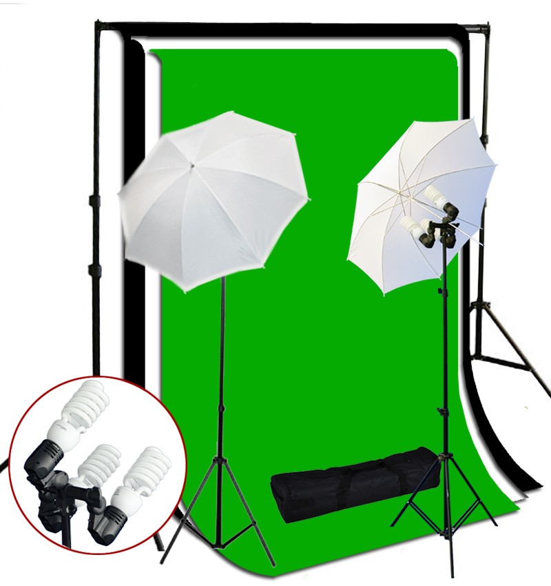 1200 Watt 3 Bulb Holder Continuous Lighting 10x10 ft  Photo Studio Kit TR-01