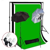 1200 Watt 3 Bulb Holder Continuous Lighting 10x10 ft  Photo Studio Kit TR-03