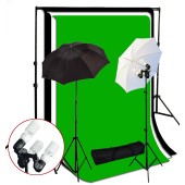 1200 Watt 3 Bulb Holder Continuous Lighting 10x10 ft  Photo Studio Kit TR-02