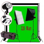 320W Flash/Strobe Softbox Lighting 10x10 ft Photo Studio Kit K02-S-SOFTBOX