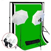 1200 Watt 3 Bulb Holder Continuous Lighting 10x10 ft  Photo Studio Kit TR-01