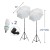 (2) 100 inches Photo Light Stand Umbrella Lights